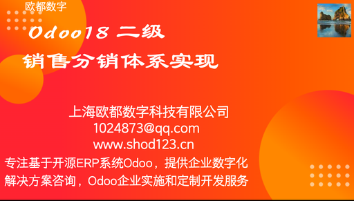 Odoo18 二级销售分销体系实现